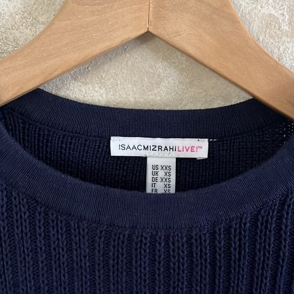 ISAAC MIZRAHI Live! sweater Dark Blue XXS - Picture 3 of 5